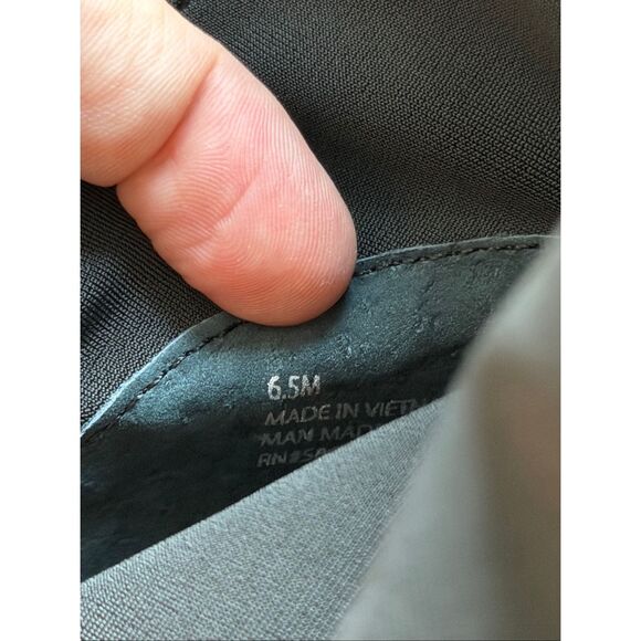 Open Edit Sock Booties Size 8 Black Pointed Toe Kitten Heel Side Zip NEW - Picture 6 of 7